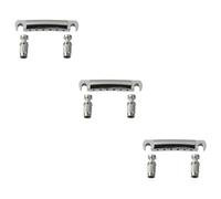 Vaguelly 3 Set Di Cordiera Per Chitarra in Lega Di Zinco Colore Argento 3 Montanti Per Una Facile Installazione