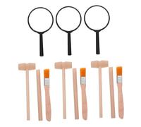 Vaguelly 3 Set Kit Strumenti per per per con Pennello per Scavare Educativo per Archeologi e Attività Totale