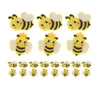 Vaguelly 30 anelli a forma di ape per bambine: graziosi gioielli da travestimento per bambini piccoli, per feste di compleanno, Capodanno, bomboniere, riempitivi per sacchetti regalo, diametro 1,8 cm