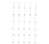 Vaguelly 30 Pezzi Forcine Per Capelli a Forma Di u Con Perle Clip Per Capelli Di Strass Per Le Donne Spose Da Sposa in Stile Assortito Silver