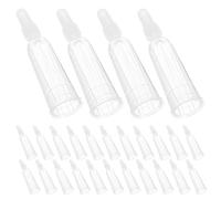 Vaguelly 30 Pezzi Tappi per Ampolle Punta Apri-Fiala 2 Ml, Erogatore Liquido in Plastica Trasparente, Accessori per Laboratorio e Routine di Cura della Pelle Viso