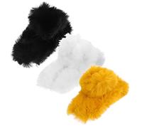 Vaguelly 3Pezzi Clip Per Fuzzy Artigli Fatti Pelliccia Sintetica Per Donne Accessorio Per Acconciature e Speciali