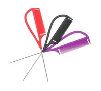 Vaguelly 3pezzi Pettine per Riga da Parrucchiere Perni in Metallo Lunghi Pettine per Capelli Coda di Topo per Suddivisione dei Capelli e Styling per Cotonare per Distribuzione Precisa