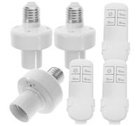Vaguelly 3pezzi Portalampada Remote Control Telecomando Wireless Per Controllo Facile Installazione e Compatibile Lampadine Standard Set e