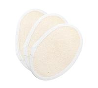 Vaguelly 3pezzi Spugna Di Luffa Naturale Esfoliante Dischetti Di Spugna Di Luffa Con Supporto Elastico Scrubber in Di Per Doccia