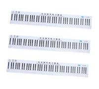 Vaguelly 3pezzi Tavola Di Pratica Per Pianoforte Tasti Scheda Didattica Per Principianti Con Stampa Chiara Adatta Per Studenti Facilita Apprendimento Rapido e Interattivo