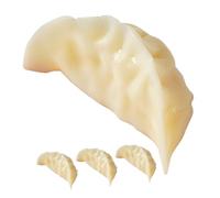 Vaguelly 4 Gnocchi Artificiali Realistici Decorazione per Vetrine Ristoranti e Accessorio Fotografico Pan Fritto Simulazione e Materiale Durevole