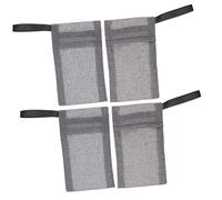 Vaguelly 4 Pezzi Borsa a rete per bolle di sapone erogatore di sapone viaggio nel sacchetto del sapone saponoso sacchetto di sapone sacchetti di sapone per la doccia fibra di nylon Grey
