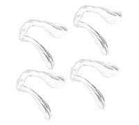 Vaguelly 4 pezzi Naselli Occhiali in Silicone Morbido Cuscinetti Nasello Antiscivolo Trasparenti Supporto Comfort per Naso Senza Irritazioni Adatti Occhiali e Adulti