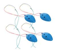 Vaguelly 4 pezzi Ocarine per Plastica Mini Ocarina Blu per Principianti Strumento Musicale Facile da Imparare e Sicuro per Ragazzi e Ragazze Colore Casuale Colore Casuale