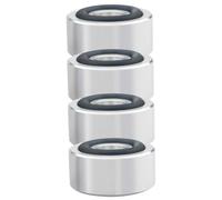 Vaguelly 4 Pezzi Piedini Ammortizzatori Per Altoparlante Cuscinetti Isolanti Per Altoparlanti Isolatori Audio Tamponi Di Isolamento Acustico Pastiglie Subwoofer Lega Di Alluminio Silver