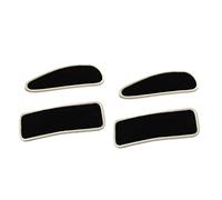 Vaguelly 4 Pezzi tornante barrette hair clip accessori per acconciature hair pin hair bow francese Forcina alla moda buono Bene grandi fermagli per Clip per Pelle PU Black