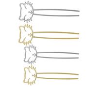 Vaguelly 4 Pezzi tornante hairdo barrette punte per trapano pettini beuty mollette per da donna bastoncini per decorazione dei delle donne bastoncini di lega