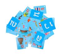 Vaguelly 4 Scatole Schede Flash Educative per Tailandese Schede Didattiche Interattive per Sviluppo Linguistico Pratiche e Versatili per Casa e Scuola