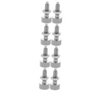 Vaguelly 4 Set Manopole Zigrinate Stantuffo A Molla Stantuffo Indice Perni A Sgancio Rapido Con Impugnatura Zigrinata Pistoni Indicizzatori Acciaio Inossidabile Silver 2 Pezzi*4