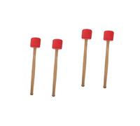Vaguelly 4pezzi Bacchette Per Strumenti Musicali Rosso Accessori Per Percussioni Di Alta Qualità Con Manico Legno Antiscivolo Per Sviluppare Talento Musicale Dei e Migliorare Ritmo