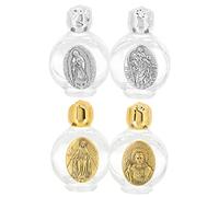 Vaguelly 4pezzi Bottiglie d Acqua in Vetro Decoro Rosa Antica Bottiglie Ornamentali Decorative