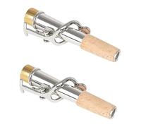 Vaguelly 4pezzi Collo Per Saxofono Accessori Professionali Per Strumenti Musicali Neck Dritto e Curvo Leggeri e Resistenti All Usura Per Musicisti e Insegnanti Di Saxophone