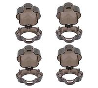 Vaguelly 4pezzi Copri Pomelli Fornello Gas Protezione Sicurezza Ragazzo Ragazza Ragazza e Animali Custodia Antimanomissione Manopole Cucina Facile Installazione Garanzia Contro Pericolo Per