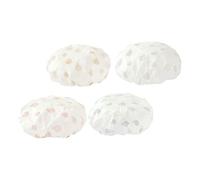 Vaguelly 4pezzi Cuffie Doccia Impermeabili Copri Soffione Doccia in Eva Riutilizzabili e Pieghevoli Per Ragazze e Donne Adatte Per e Viaggio