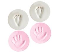 Vaguelly 4pezzi Kit Per Impronte Di e Piedi Unico Per Compleanno e Shower Mudd Di Alta Qualità Per Creare Ricordi Indelebili Colori