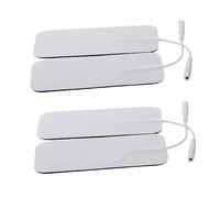 Vaguelly 4pezzi Pad Elettrodi Gel Riutilizzabili Per Elettrostimolatore a Bassa Frequenza Con Supporto Non Tessuto Connettore Adesivo Anallergico Compatibili Con Terapia Muscolare e Stimola