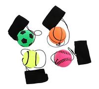 Vaguelly 4pezzi Palline Sportive Per Ragazzo Ragazza Giocattoli Da Esterno Per Rilassamento e Divertimento Di Palline Da Polso Calcio Basket Arancione Softball Tennis