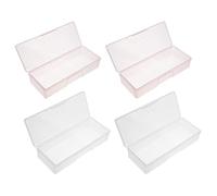 Vaguelly 4pezzi Scatola Portaoggetti Per Unghie Realizzata in Leggero e Resistente Organizzatore Per Attrezzi Per Manicure e Lucidatura Per Conservare Strumenti Per Unghie