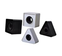 Vaguelly 4pezzi Stazione Bandiera Microfono Isolamento Supporto Scatola Wireless Cubo Logo Copertura Abs Spugna Per Interviste Conferenze Tv