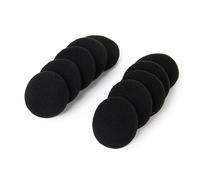 Vaguelly 5 Paia custodia per auricolari schiuma sostituzione cuscino per i padiglioni auricolari per cuffie professionali copri cuffia Nero