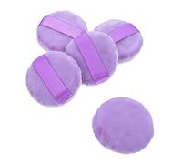 Vaguelly 5 Pezzi piumino da cipria piumino da cipria contenitori per il trucco vuoti soffio di potenza powder puff strumento per il trucco in polvere bignè per il trucco delle donne Violet