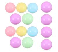 Vaguelly 50 capsule per distributori automatici: capsule colorate per macaron, contenitori rotondi in plastica riempibili per artigianato fai da te, bomboniere e distributori automatici.