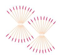 Vaguelly 50 Pezzi Bastoncini in Legno per Pedicure e Manicure Doppia Punta Strumenti Sanding per Nail Art Te Punta Sottile e Lato Piatto per Dettagli e Levigatura Leggeri e Portatili per