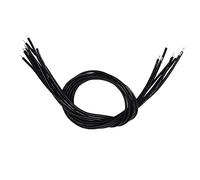 Vaguelly 50 Pezzi Cavo di Cablaggio Pickup per Chitarra Elettrica e Basso da 30 Cm in Abs Nero Conduttore Singolo per Riduzione del Rumore