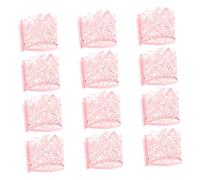 Vaguelly 50 Pezzi Involucro di a di Portacandele per Lumini Candele della Batteria Tremolanti Involucri di Candele Tremolanti Senza Leggero Bianca Rosa