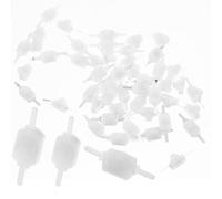 Vaguelly 50 Pezzi Micro Interruttore Mini Pulsante Autobloccante Nero per Torce 2 Poli, Materiale Abs e Alluminio, per Progetti Elettronici e Controlli Automatici