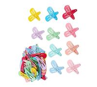 Vaguelly 50 pezzi Mollette per Metallo Snap Clip Colorate Accessori per Treccia e Facili Usare e