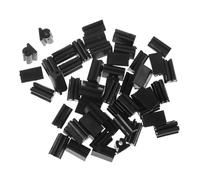 Vaguelly 50 Pezzi Protettori Delle Gambe Della Sedia Tappetini Per Porte Pavimenti Fine Protezione Del Pavimento Sotto La Sedia Sgabelli Tappi Tappo Antispiffero Della Porta Plastica Black