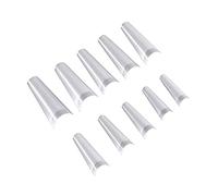Vaguelly 500 Pezzi piastre di delle unghie fake nails unghie gel kit unghie punte delle unghie a forma di bara Unghia gel unghie acrilico consigli per la pratica delle unghie
