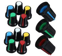 Vaguelly 50pezzi Manopole Potenziometro Controllo Volume Per Chitarra Elettrica Di Manopole Colorate Per Strumenti Musicali e Apparecchi Elettronici