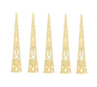 Vaguelly 5Pezzi Artigli Unghie Metallo Pz Con Design Cavo Per Cosplay e Danza Facile Indossare e Rimuovere Classico Accessorio Decorativo Per Eventi