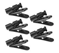 Vaguelly 5pezzi Clip per Microfono Metallico Clip per Cavi Cuffie Auricolari per Cavi USB Realizzato in Abs Durevole e Pratico per Aule Discorsi Spettacoli Teatrali
