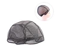 Vaguelly 5pezzi Cuffia in Rete Elastica Per Parrucca Di Retini Per Capelli Fissaggio Per Parrucca Rete Per Regolabile Adatta Per Capelli e Parrucche Nero