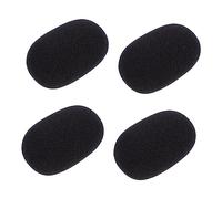 Vaguelly 5pezzi Protezioni Microfono in Schiuma Nera Protezione Antivento Traspirante e Resistente All’umidità Pratiche e Facili Da Pulire Per Microfoni Gooseneck e Karaoke