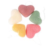 Vaguelly 5Pezzi Spugne Esfolianti Per Viso Puff Di Pulizia Del Viso Morbide e Delicate Ideali Per Rimuovere Trucco e Pulire La