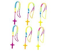 Vaguelly 6 Collana con Ciondolo per Donne Gioielli Eleganti e Regolabili per Teenager Accessorio Alla per Ogni Occasione Colore Casuale Colore Casuale