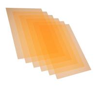 Vaguelly 6 Fogli Filtri Luminosi Colorati in PVC Trasparente Arancio Pellicola Diffusore Luce per Fotografia Teatro e Didattica Gel Fotografici per Correzione Colore e Progetti
