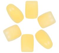Vaguelly 6 Pezzi Copritasti Laterali per Sassofono in Silicone Giallo, Alzate Laterali Sostituibili per Chiavi Sax, Accessori Strumenti a Fiato