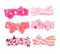 Vaguelly 6 Pezzi fascia per il lavaggio del viso fasce per la testa lavare la fascia Fare spugnetta make up accessori make up fascia per per lavare il viso fasce da doccia per donna