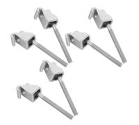 Vaguelly 6 Pezzi Ganci con Installazione Rapida per Tamburo in Metallo Argento e Compatibilità per Riparazioni Fai-da-te di Bass Drum e Snare Drum